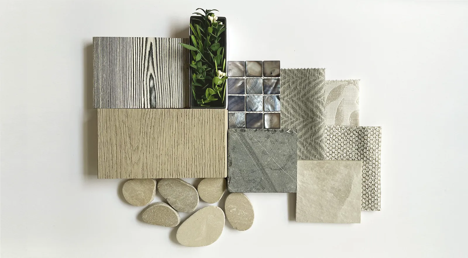 Spa interior mood board by Butterscotch Design