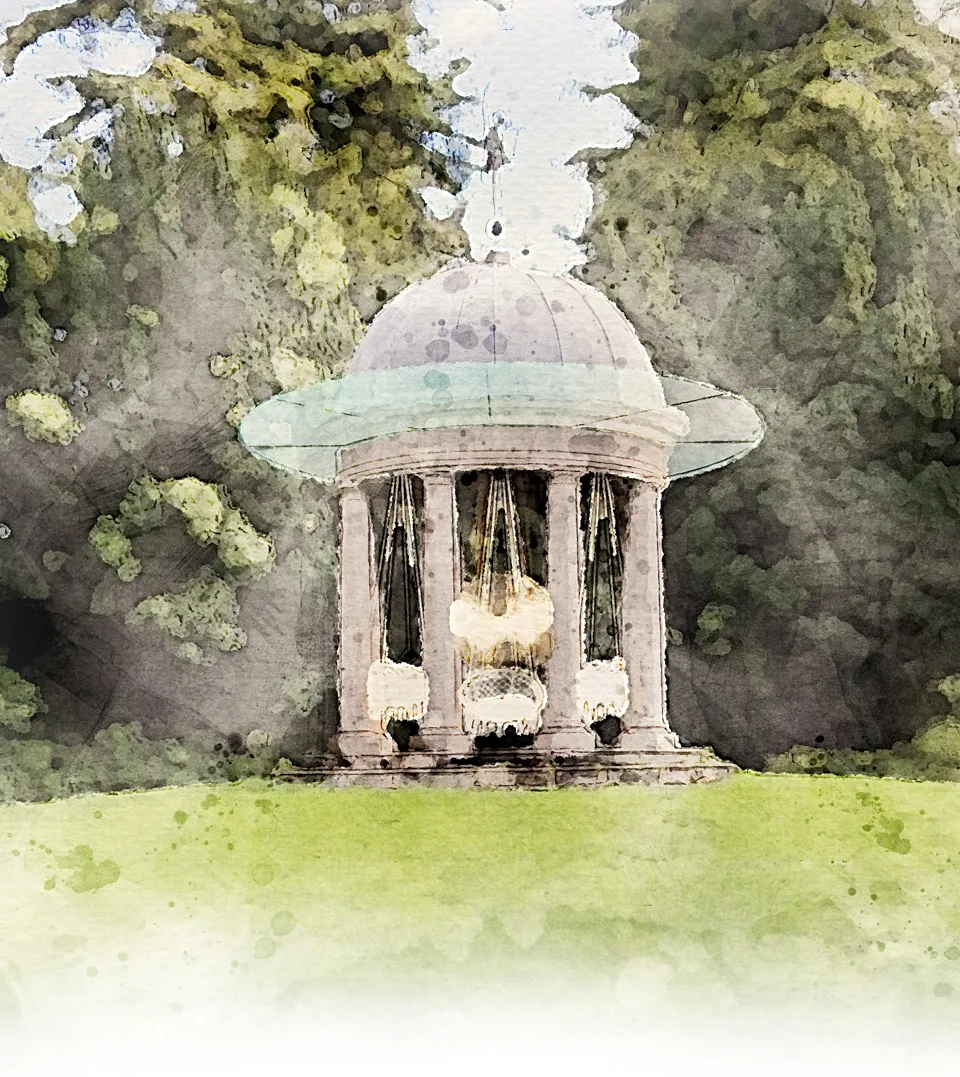 Sound bath healing space in restored heritage temple