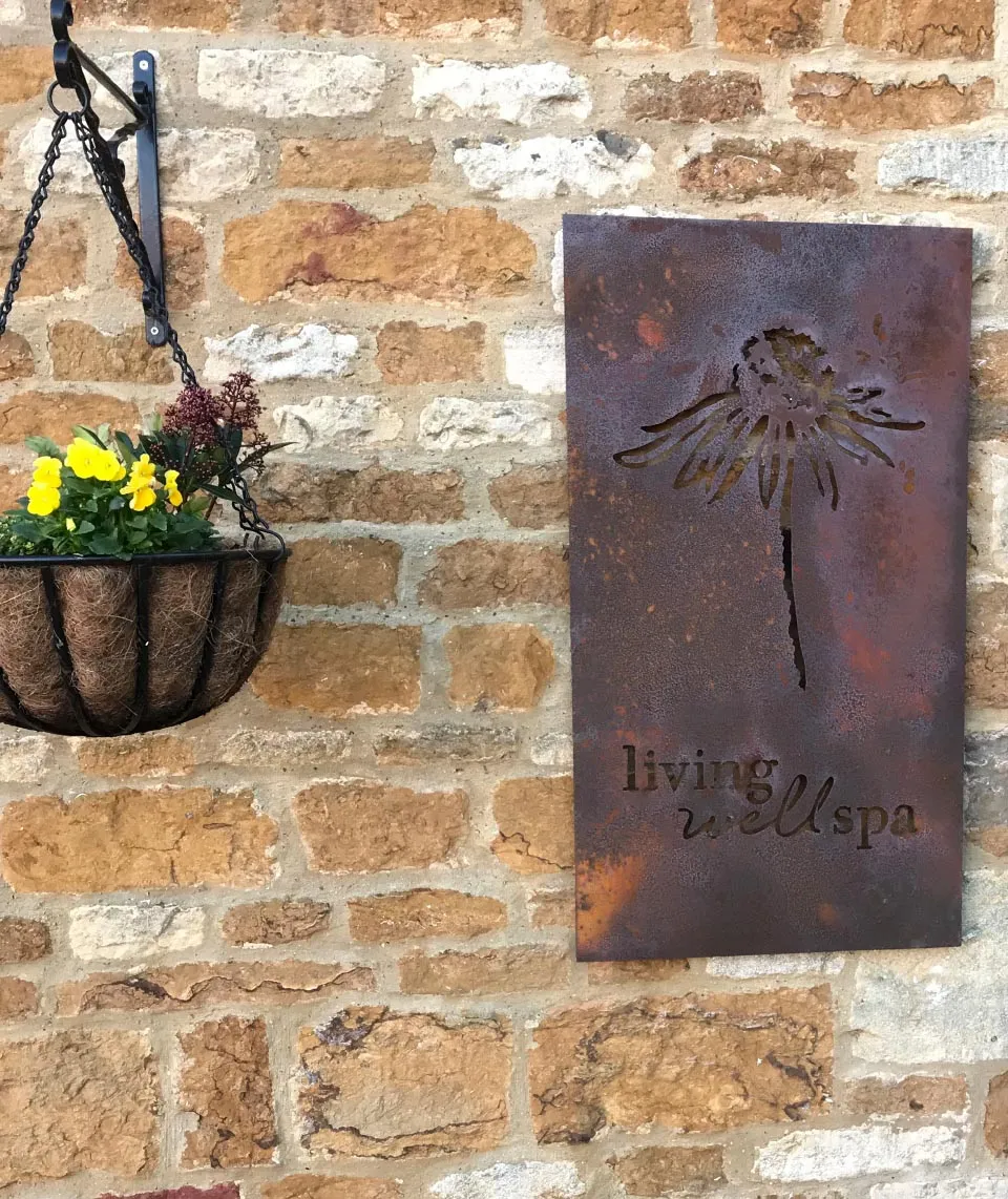 Butterscotch-Homefield-Grange-branding-corten-spa-signage