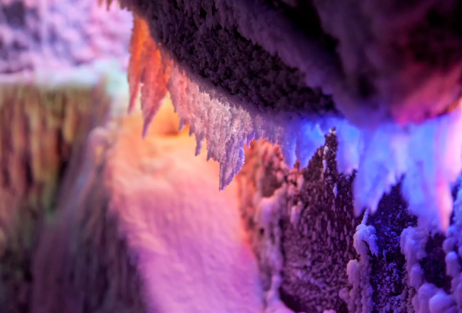 Detail of real snow cabin experience at Champneys Forest Mere luxury spa